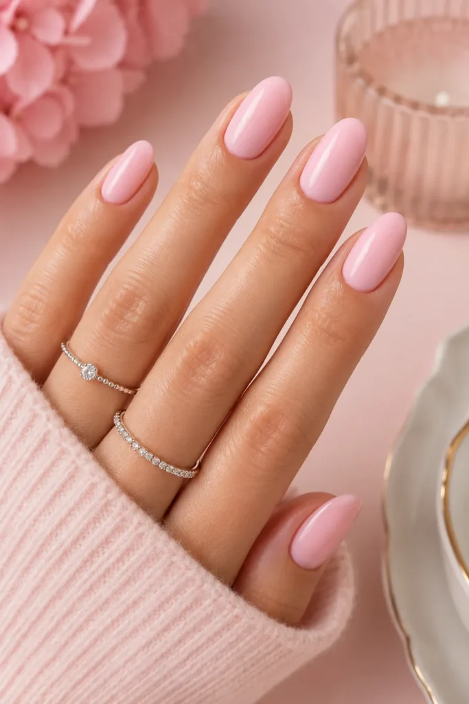 Baby Pink Gel Nails