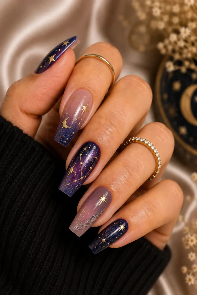 Celestial Star Nail Art