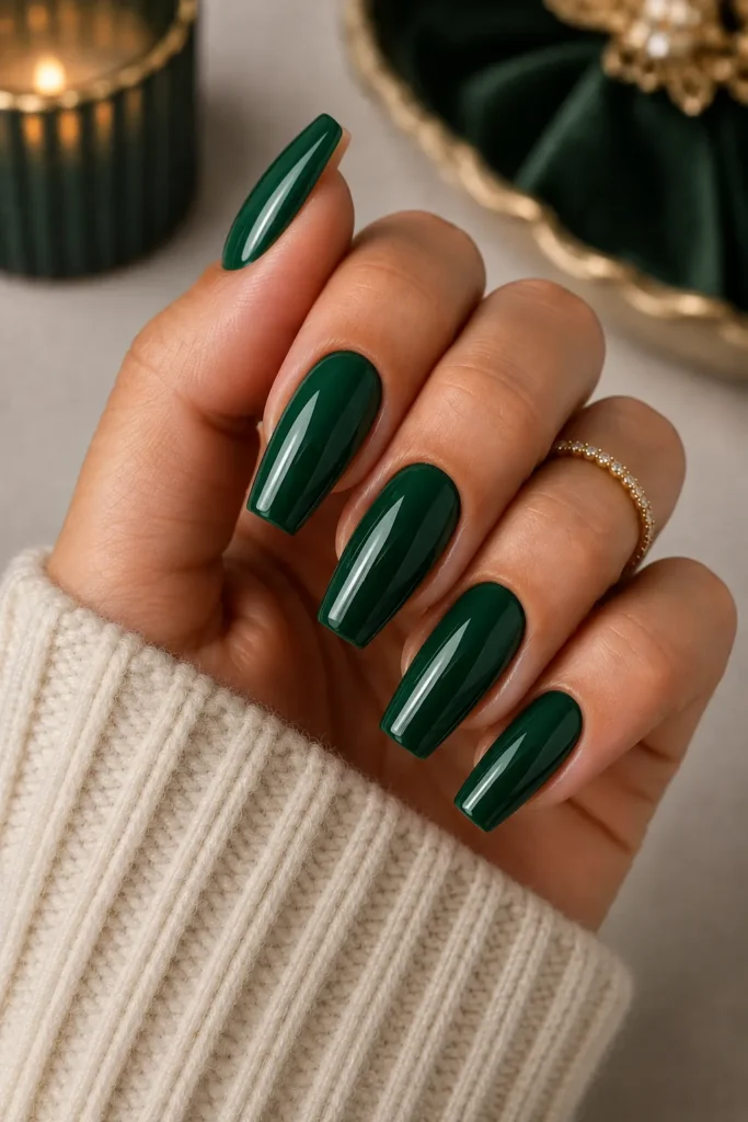 Emerald Green Statement Nails