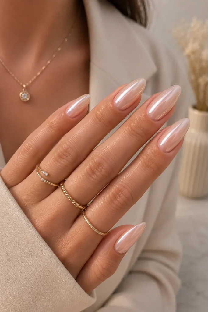 Glazed Donut Gel Nails