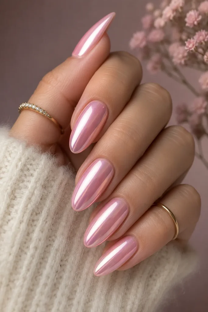 metallic chrome nails ideas
