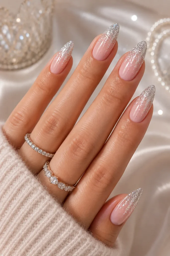 Glitter Ombre Gel Nails