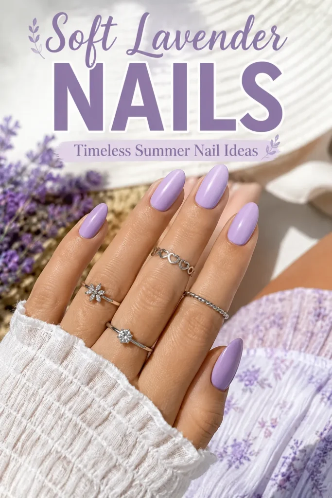 Lavender Glow Nails
