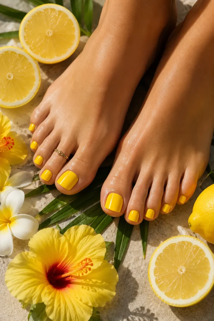 Lemon Yellow Sunshine Pedicure
