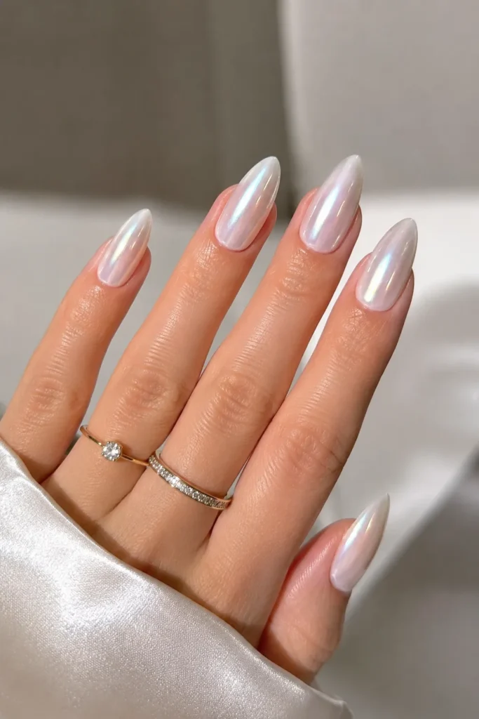 trendy metallic chrome nails ideas
