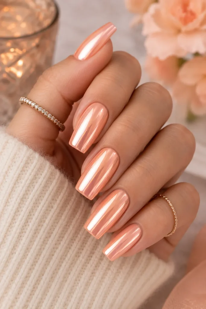 metallic chrome nails ideas
