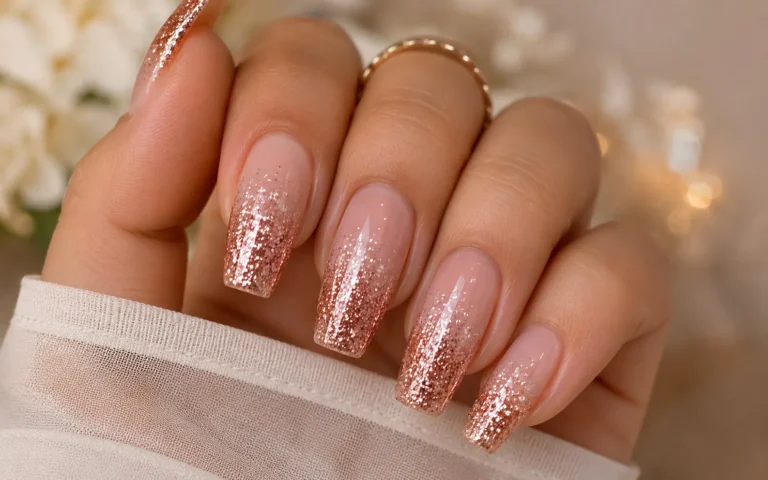 glitter ombre nails