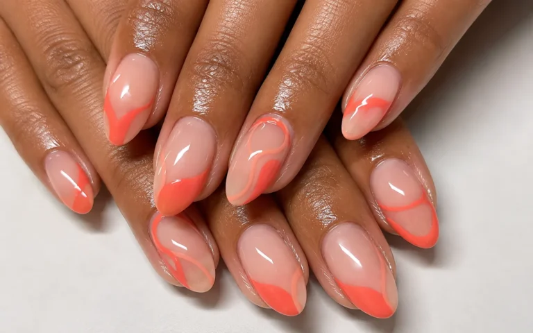 Summer Coral Nail Ideas
