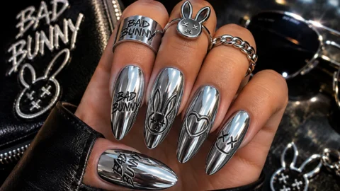 Bad Bunny Nails