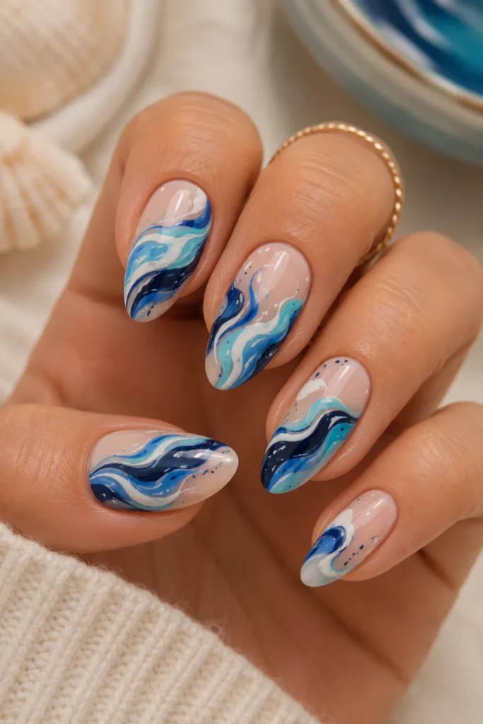 Abstract Ocean Swirls