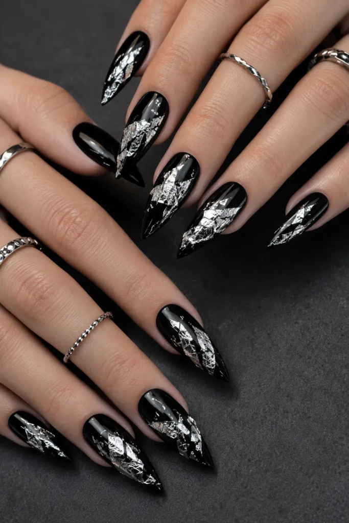 Black Silver Foil
