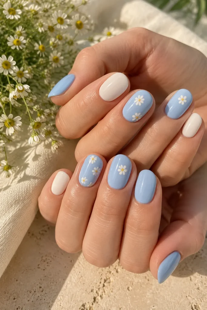 Blue Daisy Accents
