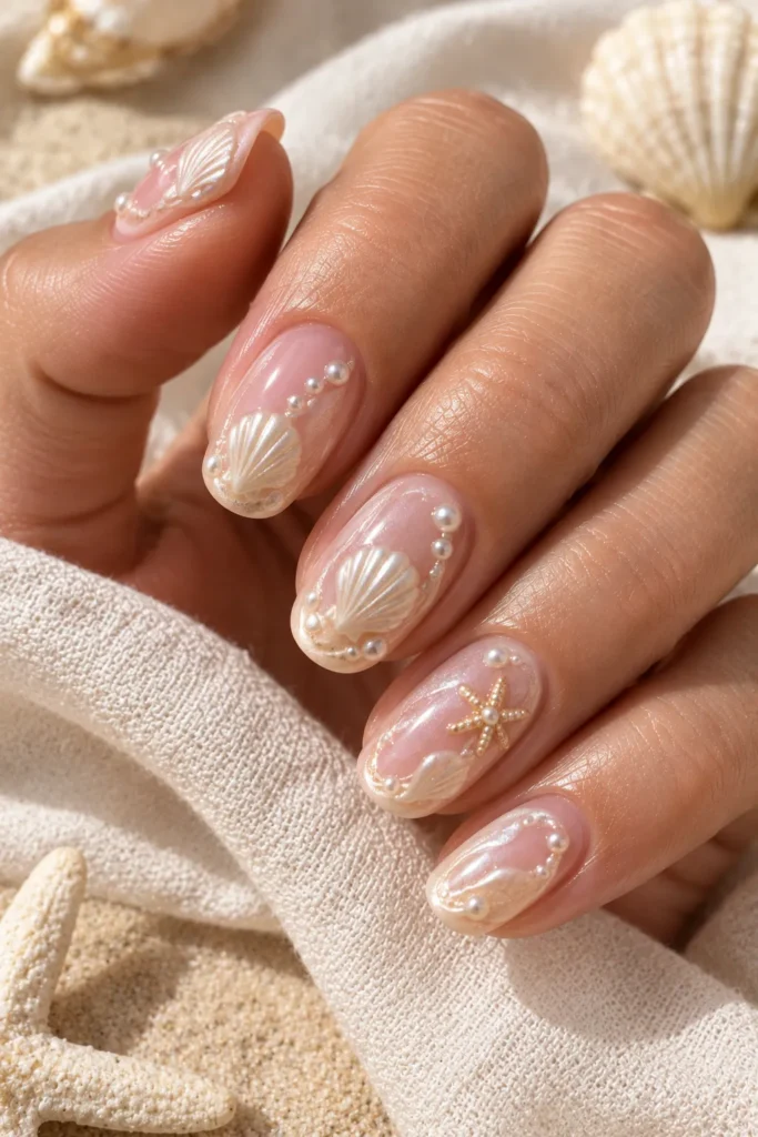 Blush Shell Pearls