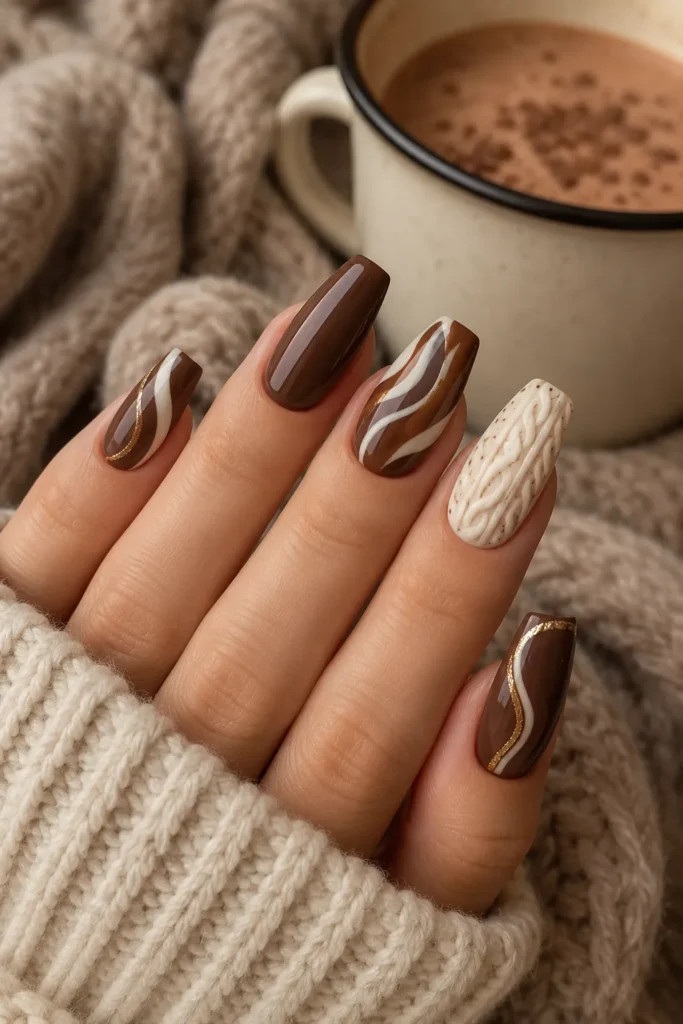 Chocolate Snow Swirls