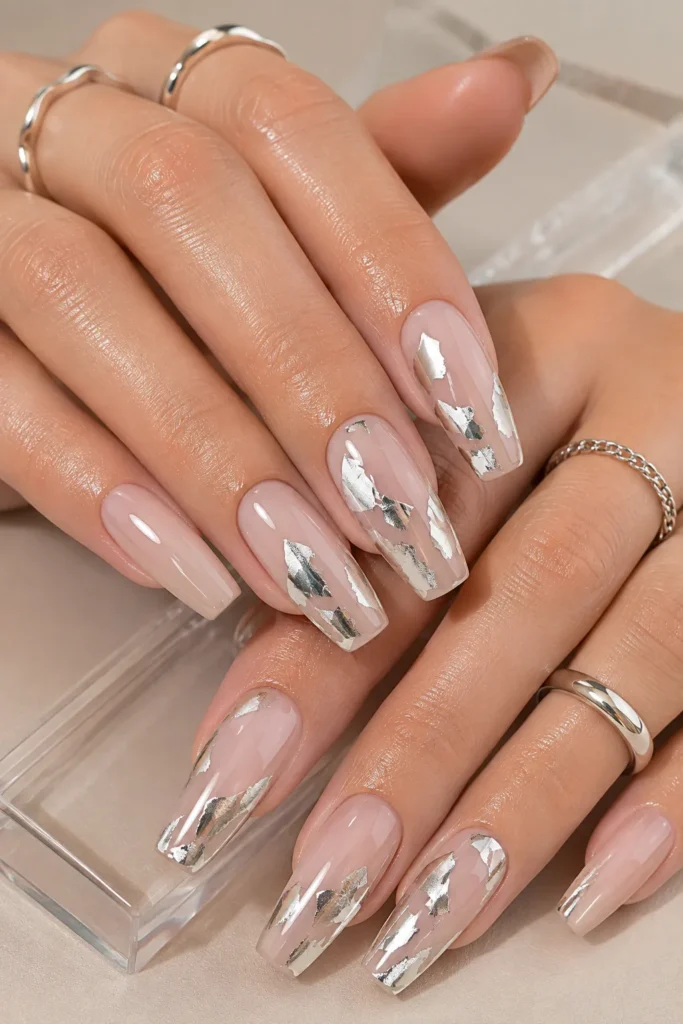 metallic foil nails