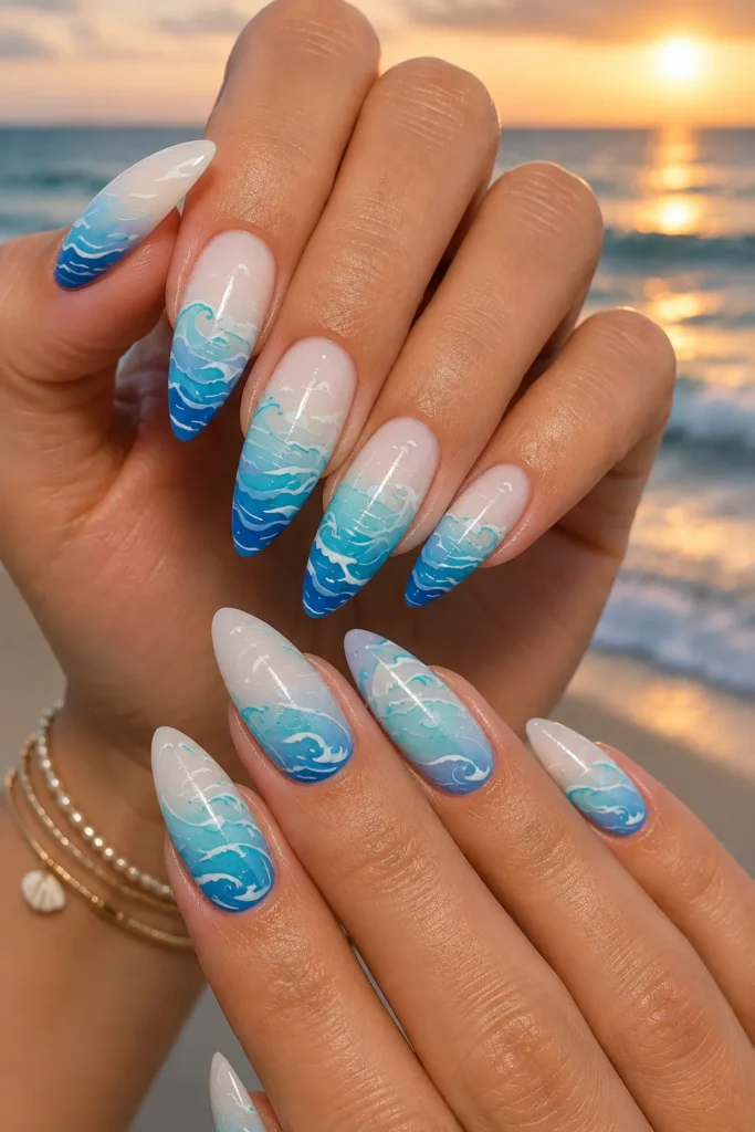 Coastal Ombre Waves