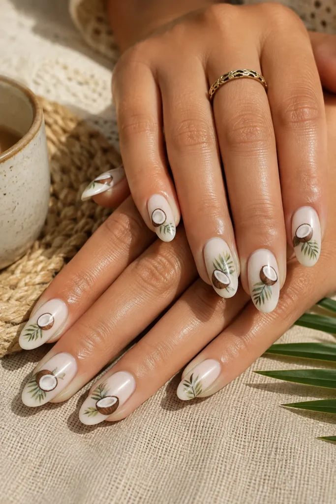 Coconut Cream Nails