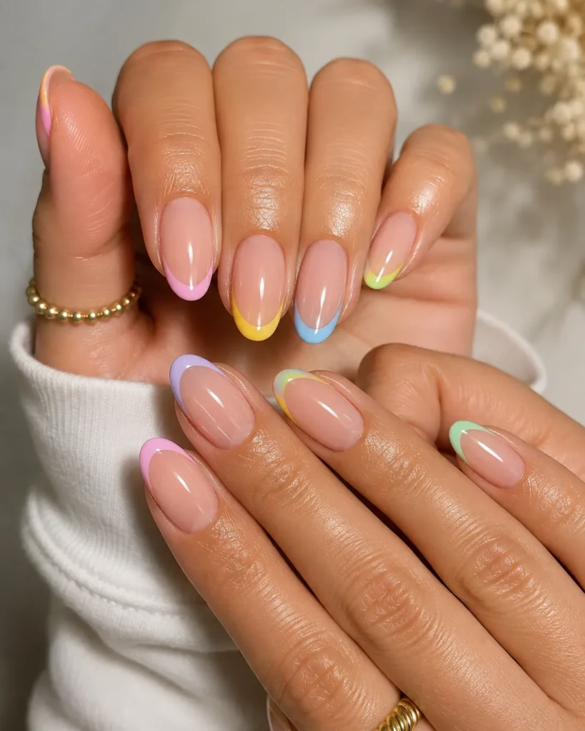Colorful French Tips