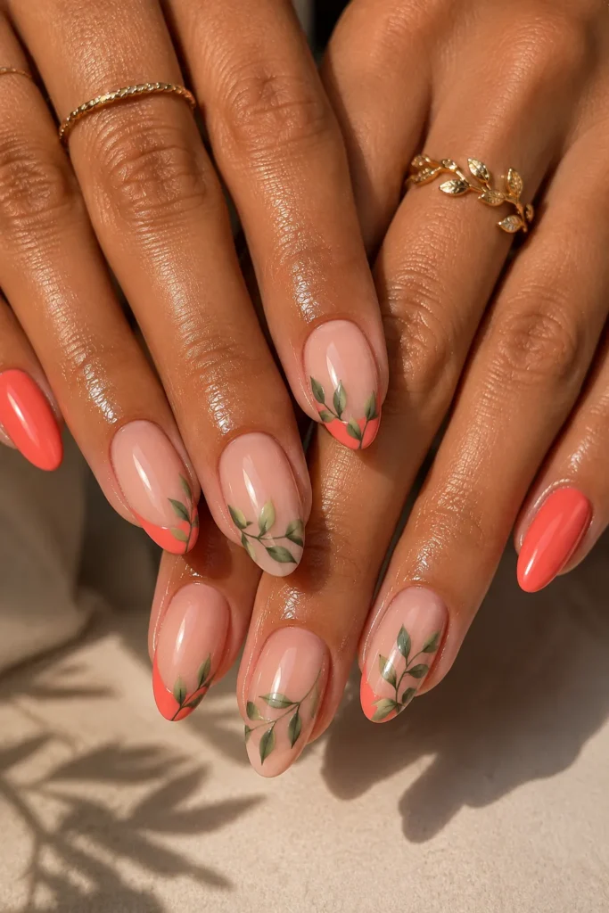 Coral Leaf Accents