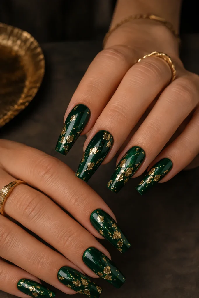 metallic foil nails