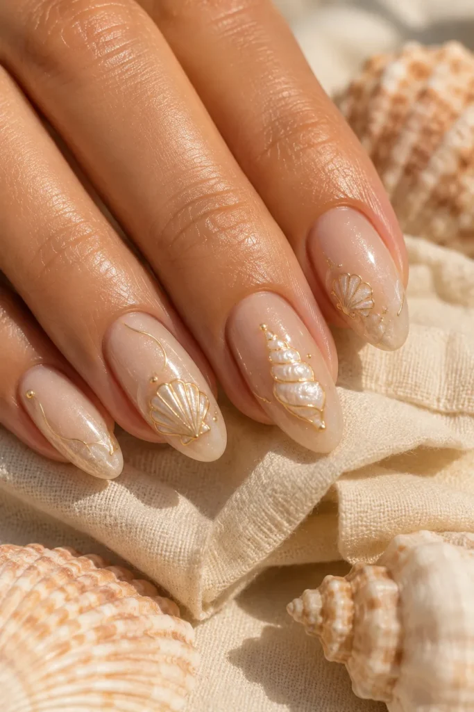 Golden Shell Accents