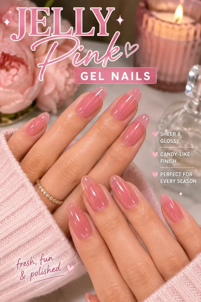 Jelly Pink Nails