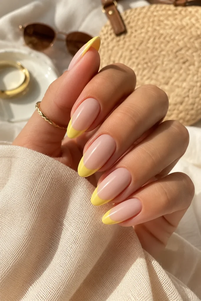 Lemon French Tips