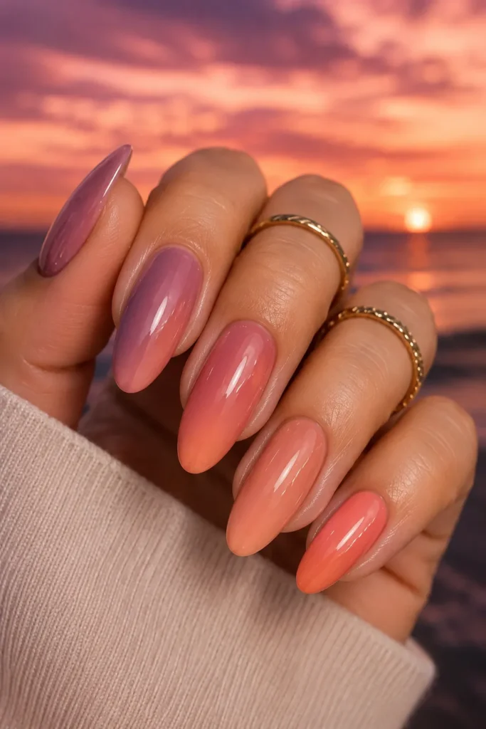 Mauve Sunset Nails