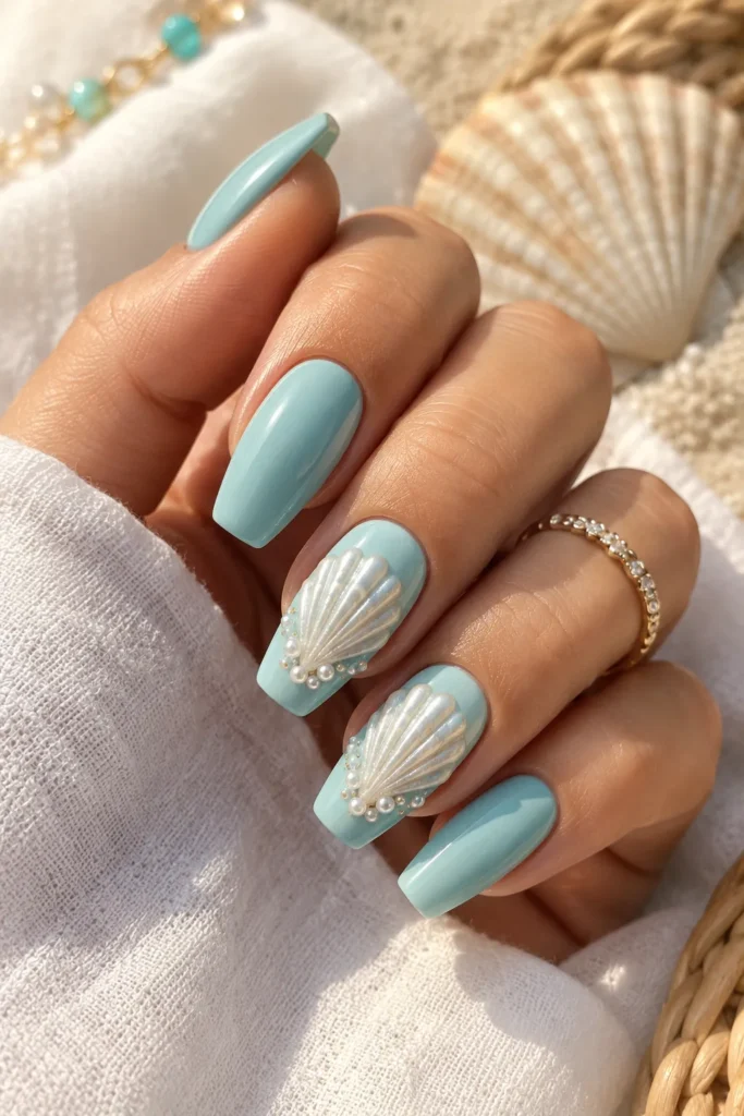 Ocean Blue Shells