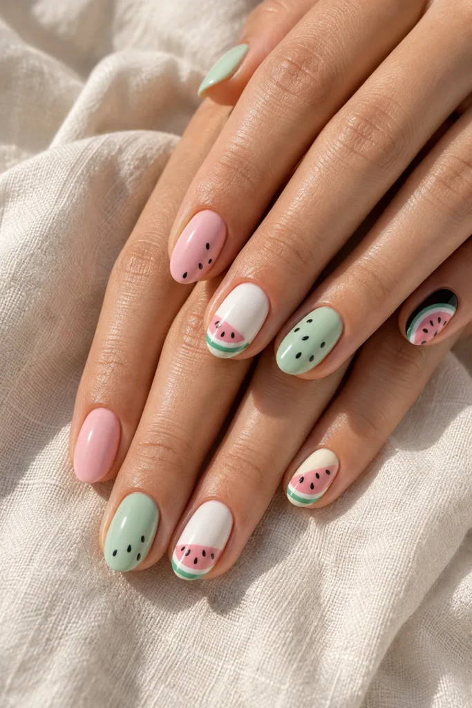 Pastel Watermelon Art