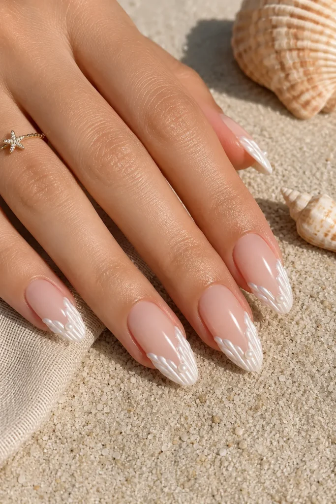 Pearl Seashell Tips