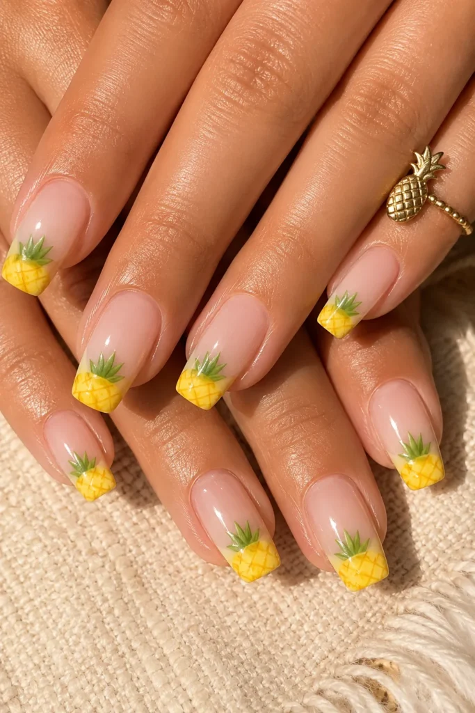 Pineapple French Tips