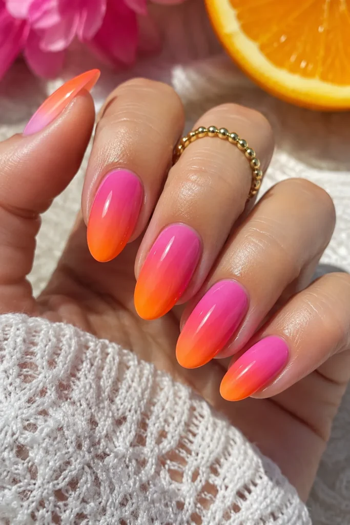 Pink and Orange Fade