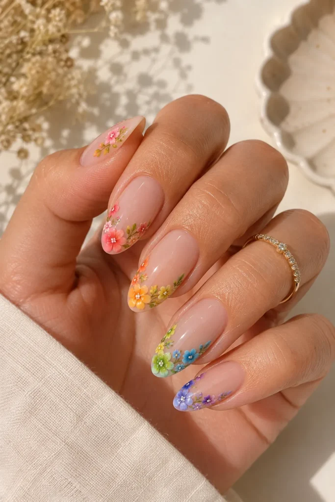 Rainbow Floral Tips