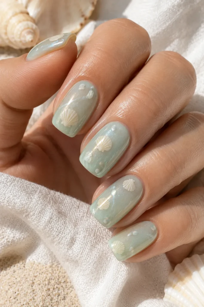 Seafoam Shell Motifs
