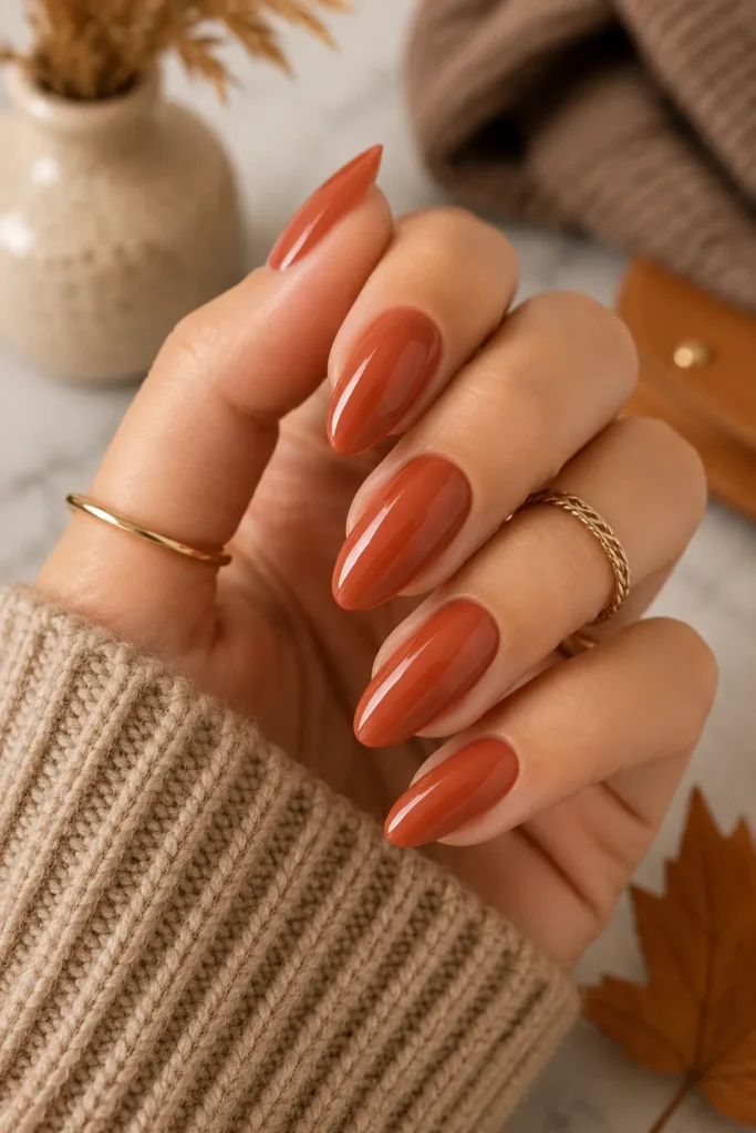 Soft Terracotta Nails