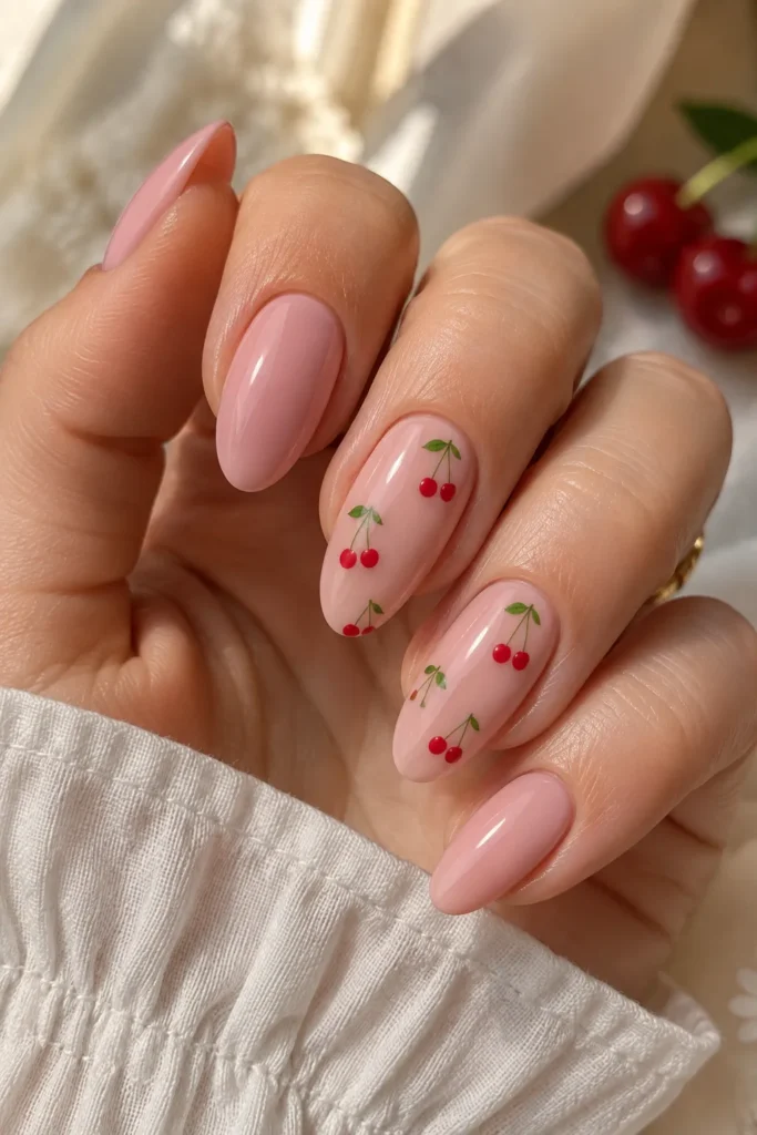 cherry nail art ideas