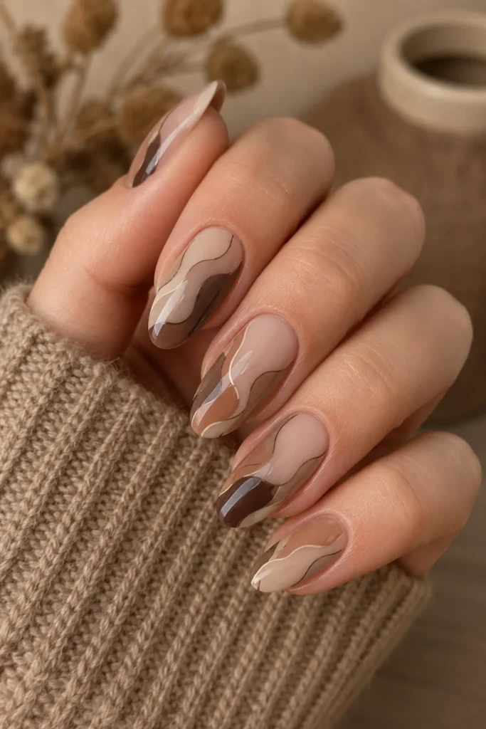 Taupe Abstract Art