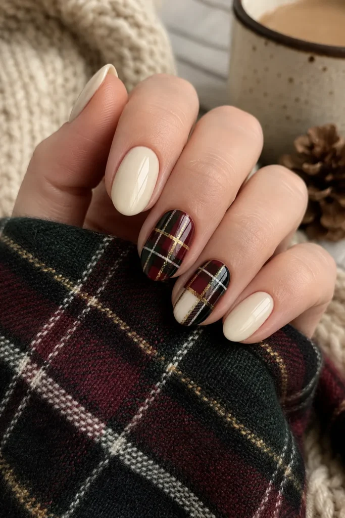 Winter Plaid Accent