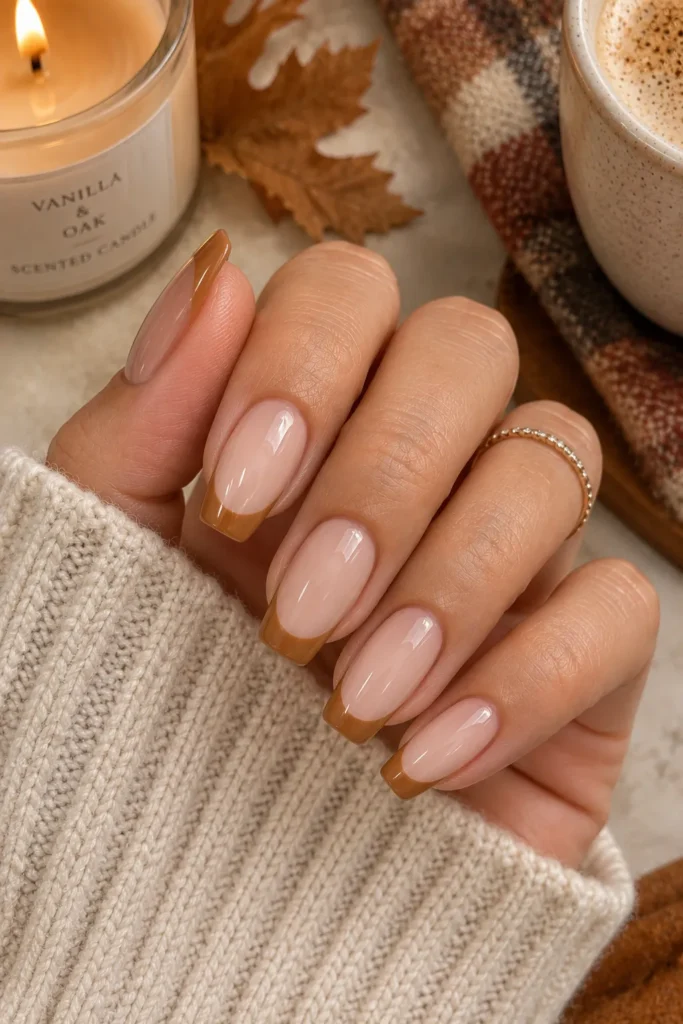 Caramel French Tips