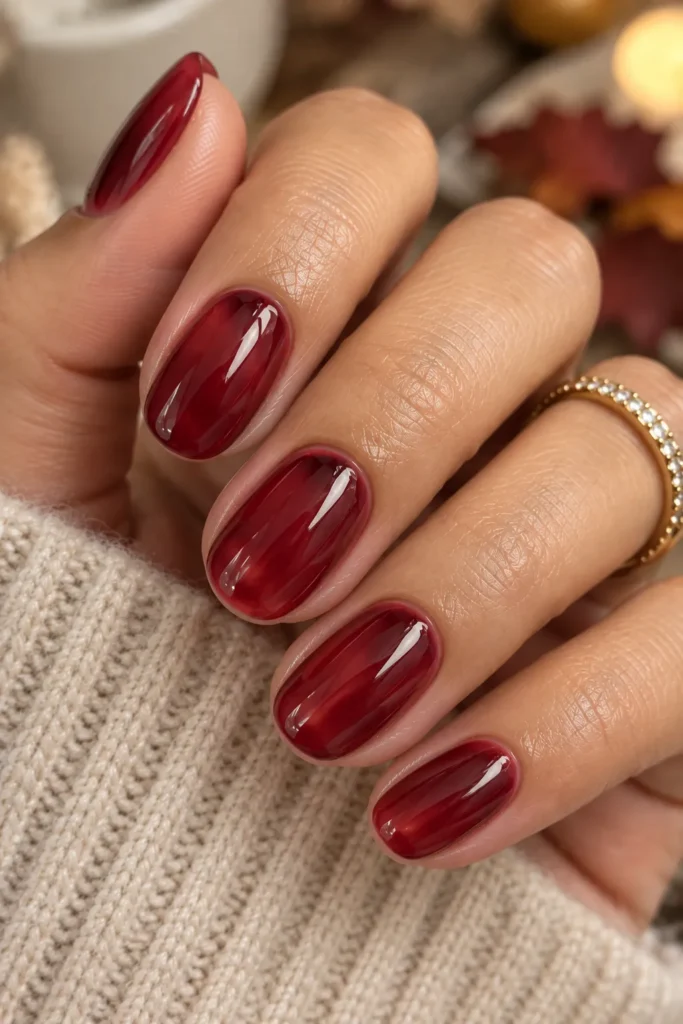  Cranberry Glass Nails