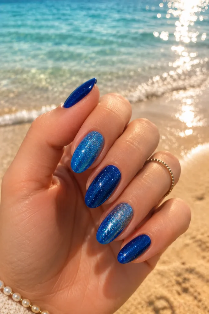 Glittering Ocean Blue