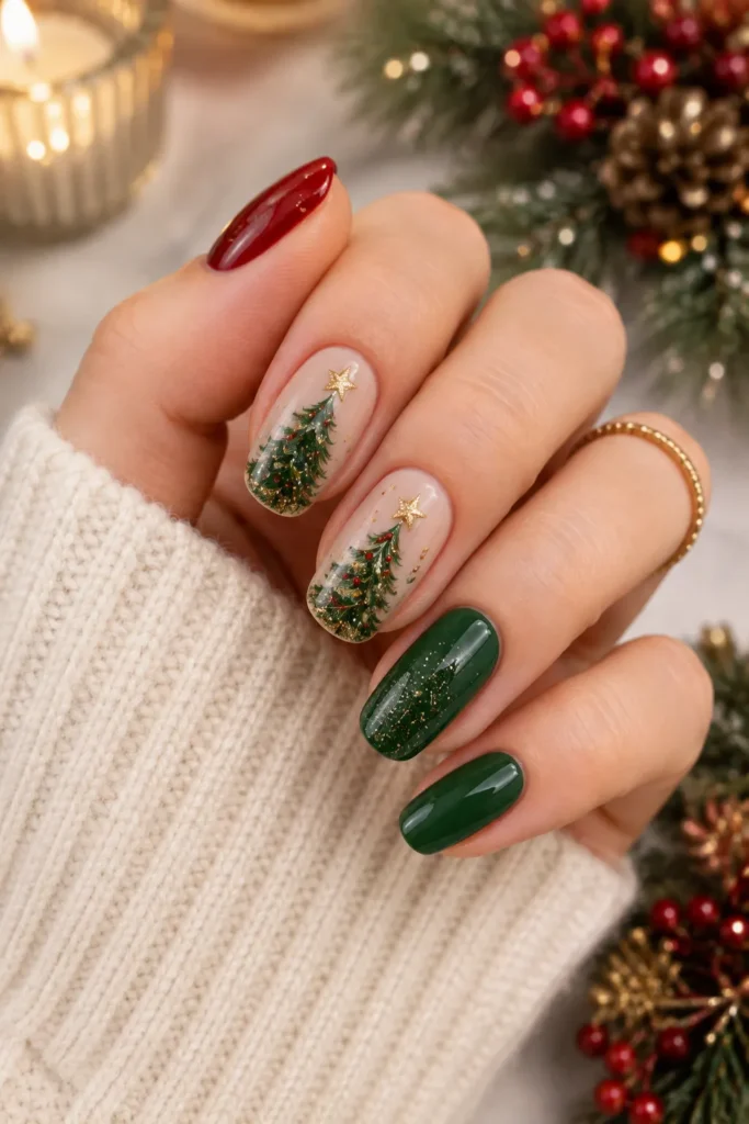 Glittery Christmas Trees
