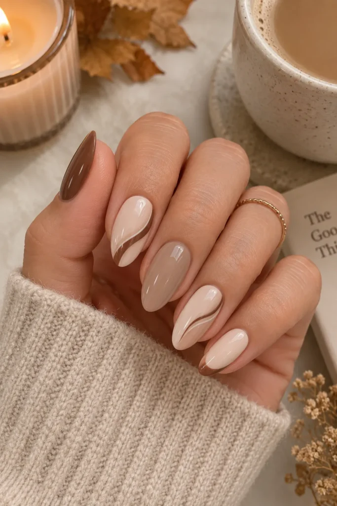 Mocha Minimalist Lines