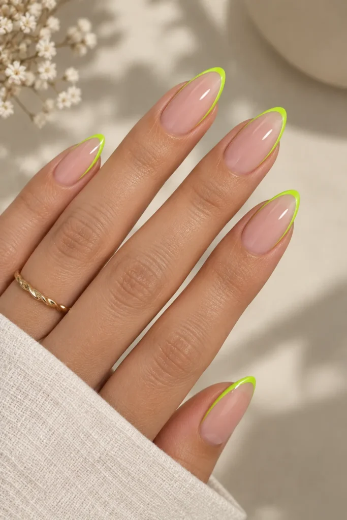 Neon Green Outline
