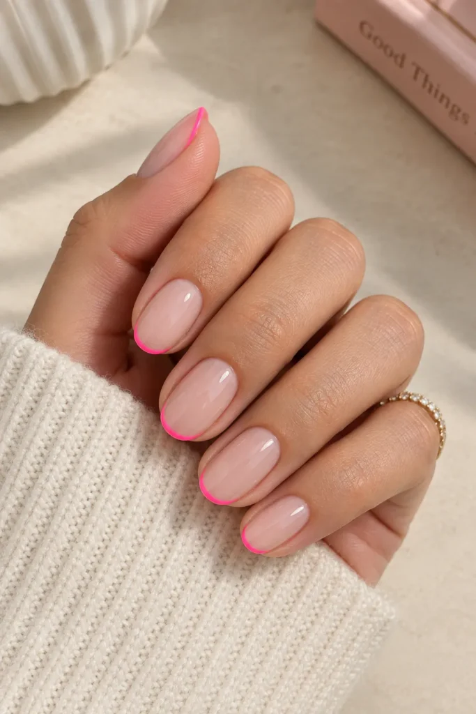 Neon Pink Micro Tips