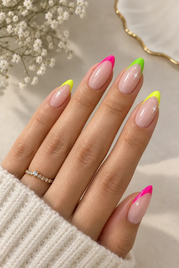 Neon Star Tips
