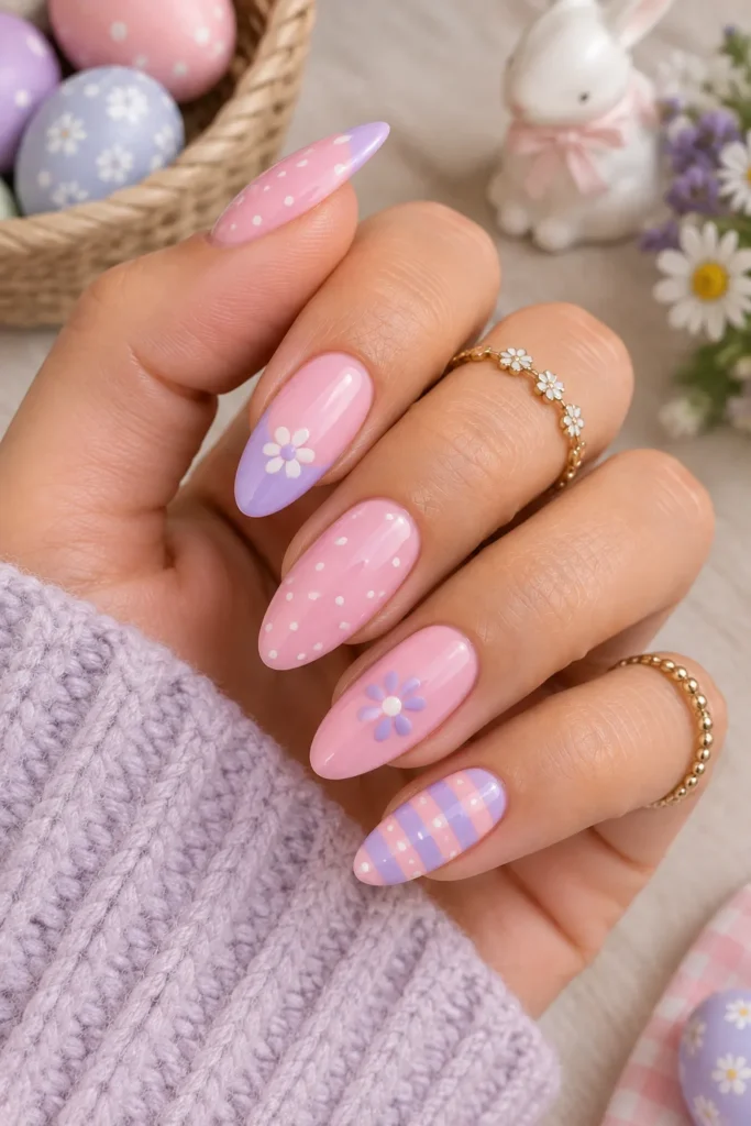 Pink Polka Dot Eggs