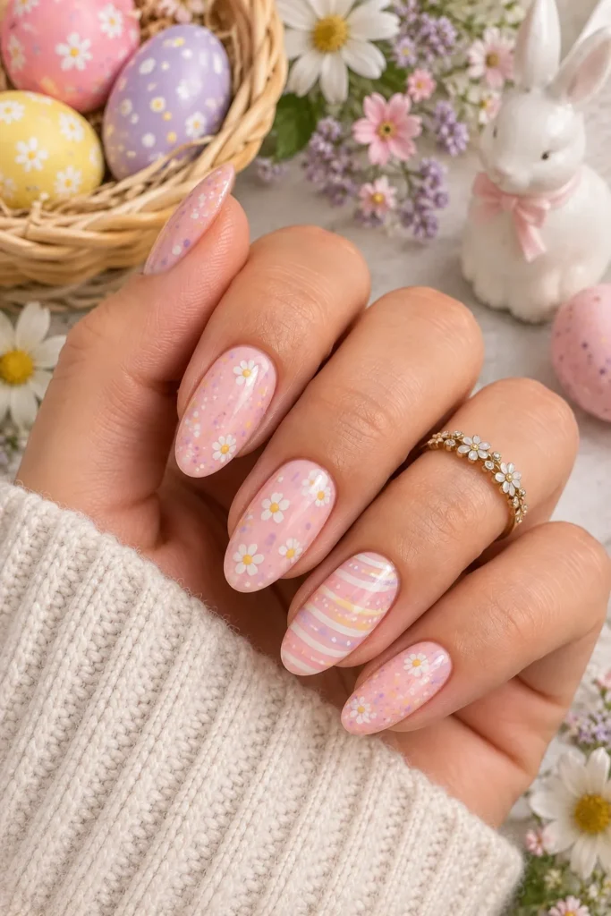 Pink Speckled Easter Eggs