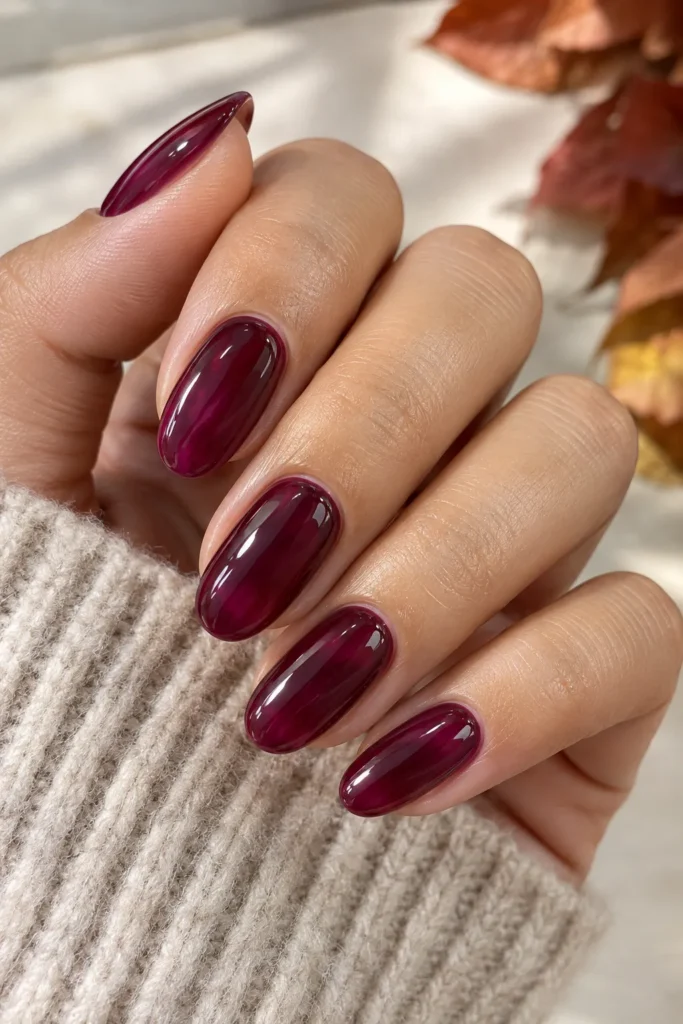 Plum Jam Nails